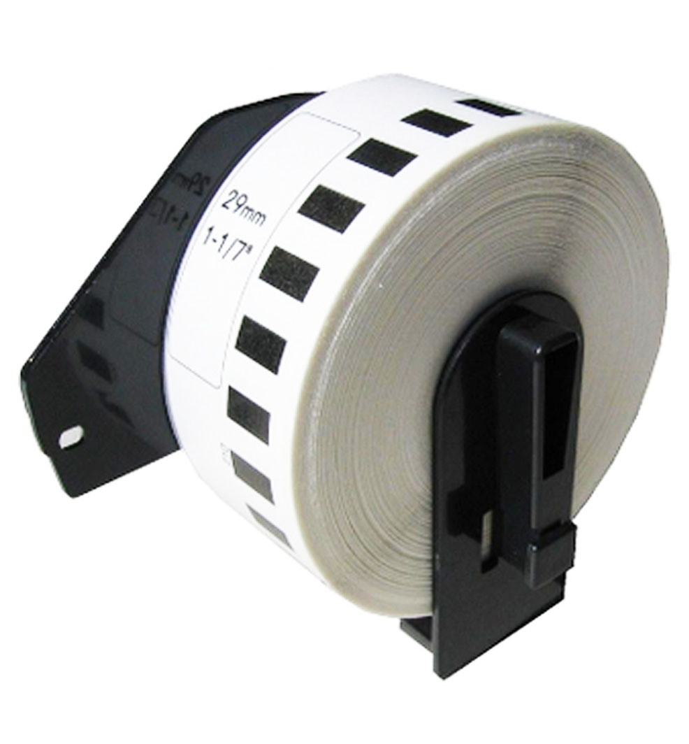 Brother - Cinta de papel continuo de 1,1 pulg. x 100 pies (29 mm x 30,4 mt) en letras color negro sobre blanco - Imagen 2