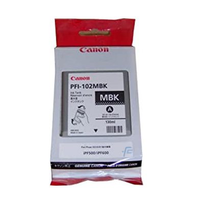 Tinta Canon PFI-102MBK Negro 130ml