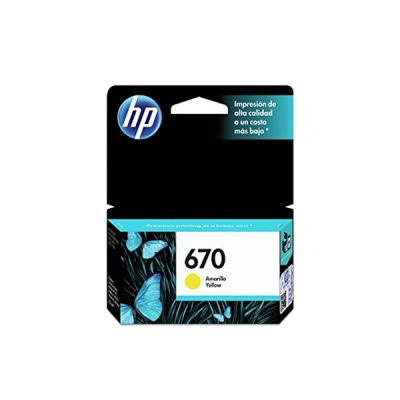 Tinta HP 670 (CZ116AL) Amarillo 300 páginas