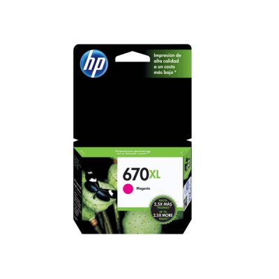 Tinta HP 670XL (CZ119AL) Magenta 750 páginas