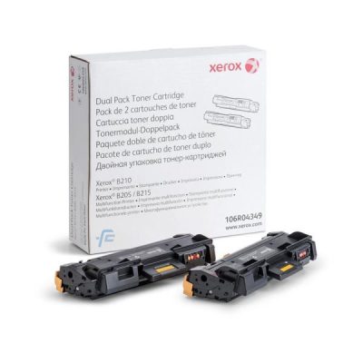 Toner Xerox 106R04349 Negro Dual Pack Para B210 B215 B205